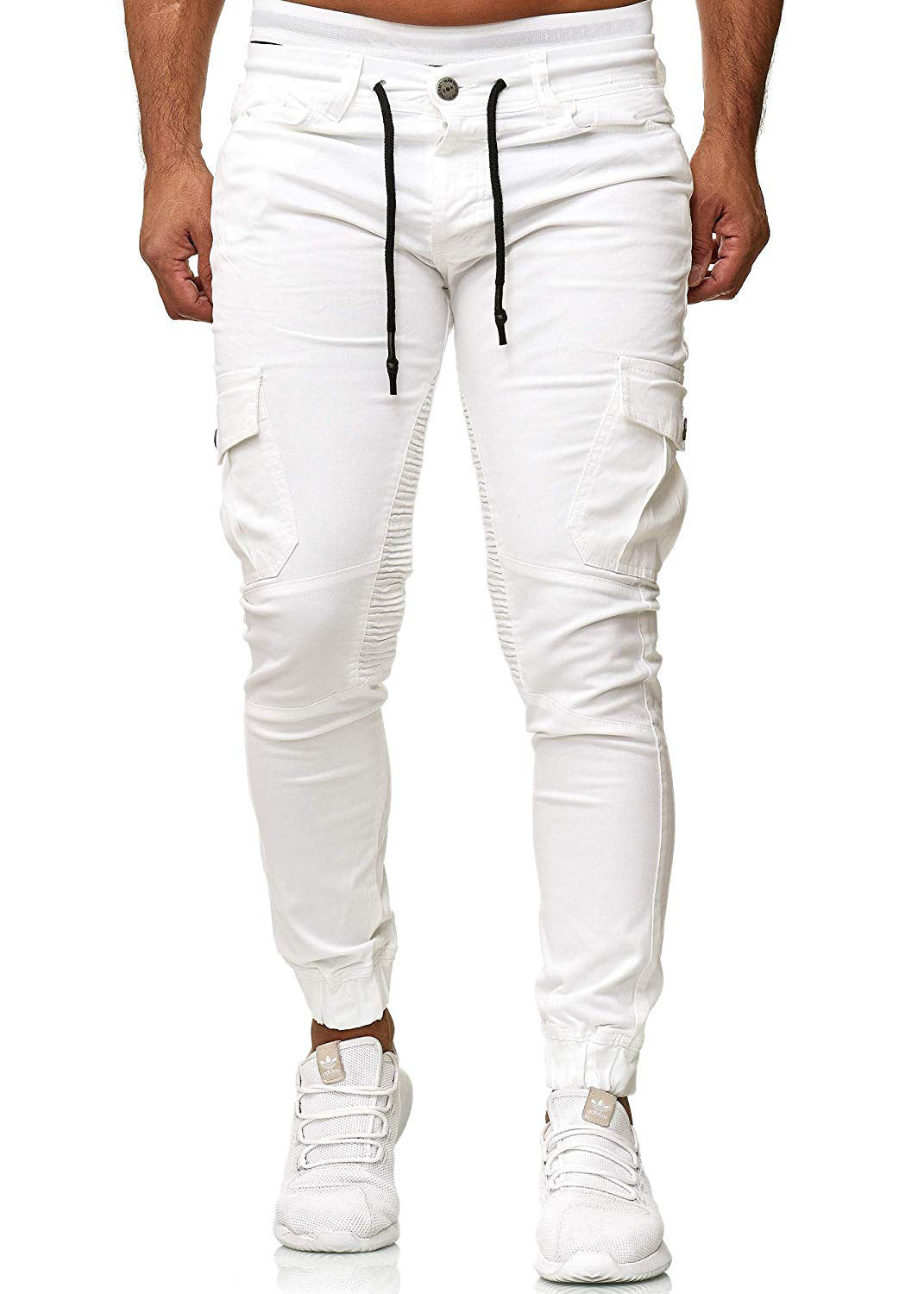 Men's Versatile Casual Sweatpants Woven Pocket Patchwork